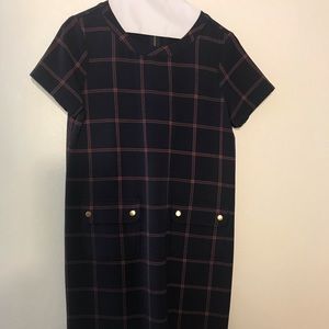 J Crew Size 4 Plaid Shift Dress